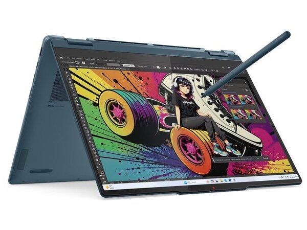LENOVO Laptop Yoga 7 2-in-1 14AKP10 14'' 2.8K OLED/Ryzen  AI 7-350/32GB/1TB/AMD Radeon 860M Graphics/Win 11 Home/3Y Premium/Tidal Teal
