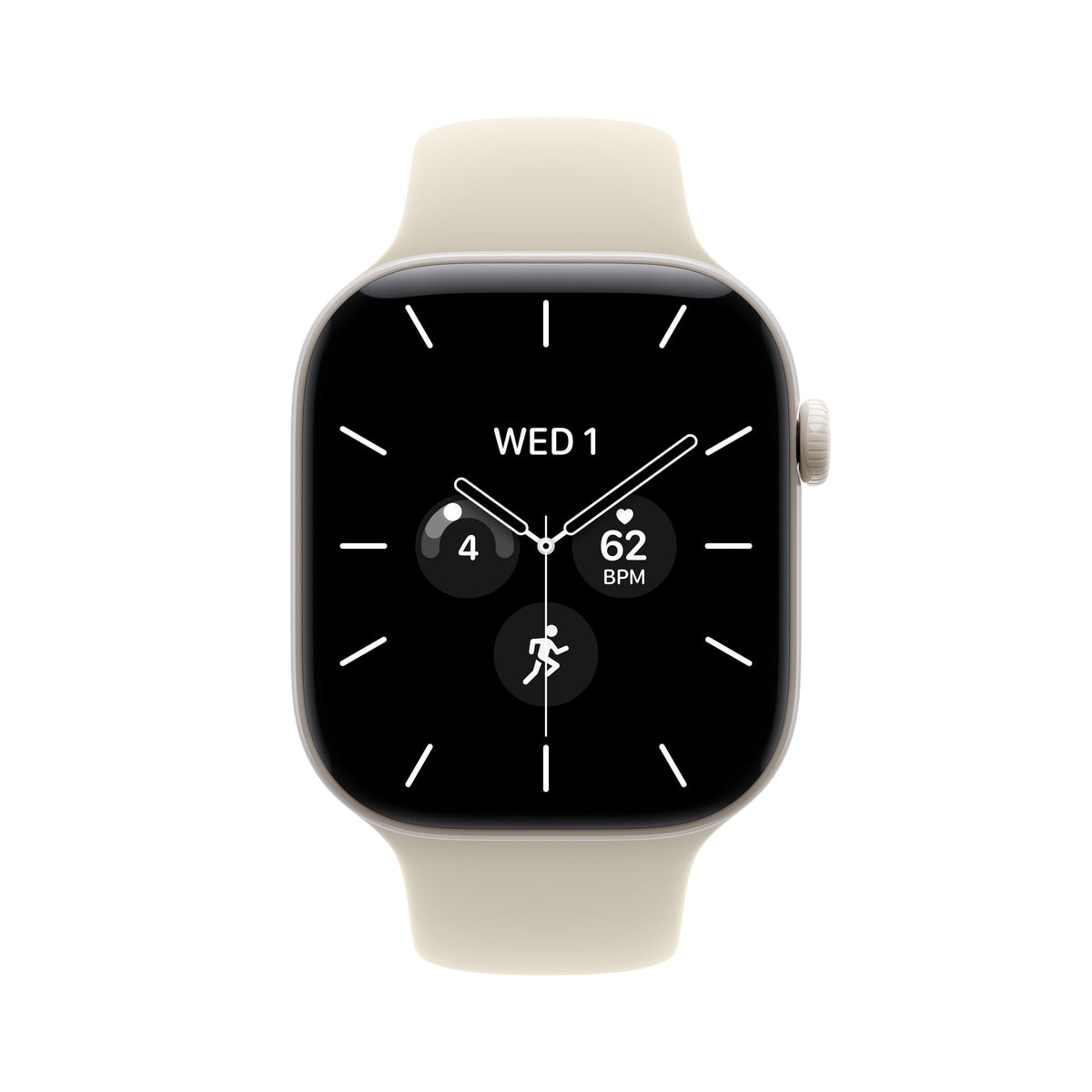 Οθόνη, 42mm GPS + Cellular Pearl White Ceramic Sport Band Sand