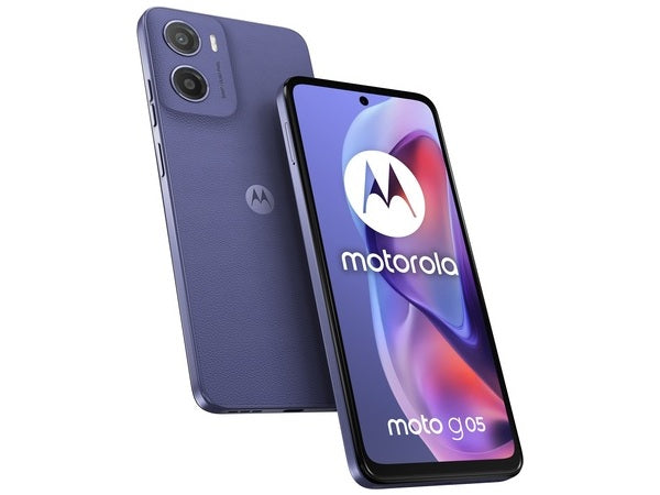 MOTOROLA Smartphone G05 |  6.67''/MediaTek Helio G81/4GB/128GB/Android 15/Denim Blue(Vegan Leather)