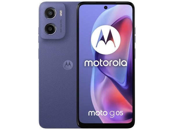 MOTOROLA Smartphone G05 |  6.67''/MediaTek Helio G81/4GB/128GB/Android 15/Denim Blue(Vegan Leather)