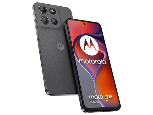 MOTOROLA Smartphone G15 Power |  6.72''/MediaTek Helio G81/8GB/256GB/Android 15/Gravity Grey(Vegan Leather)