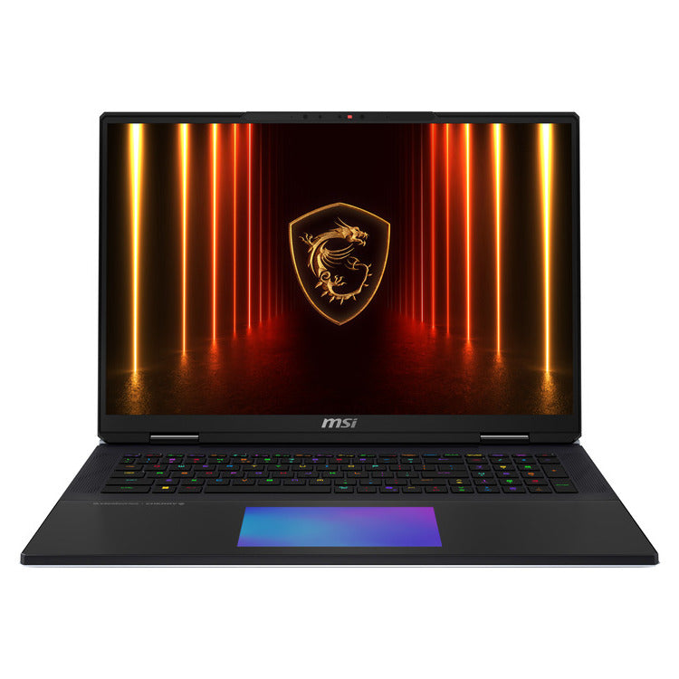MSI Laptop Titan 18 HX AI A2XWJG 18'' UHD+ (3840x2400) MiniLED 120Hz/U9-285HX/96GB/3x2TB SSD NVMe/NVidia GeForce RTX 5090 24GB/Win 11 Pro/2Y/Core Black
