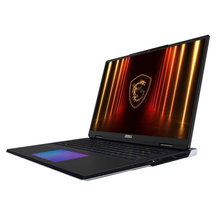 MSI Laptop Titan 18 HX AI A2XWJG 18'' UHD+ (3840x2400) MiniLED 120Hz/U9-285HX/96GB/3x2TB SSD NVMe/NVidia GeForce RTX 5090 24GB/Win 11 Pro/2Y/Core Black