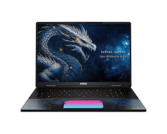 MSI Laptop Titan 18 HX Dragon Edition Draco Epic A2WJ 18'' UHD+ MiniLED 120Hz/U9-290HX/64GB/2*2TB SSD NVMe/NVidia GeForce RTX 5090 24GB/Win 11 Pro/2Y/Dragon Edition Draco Epic