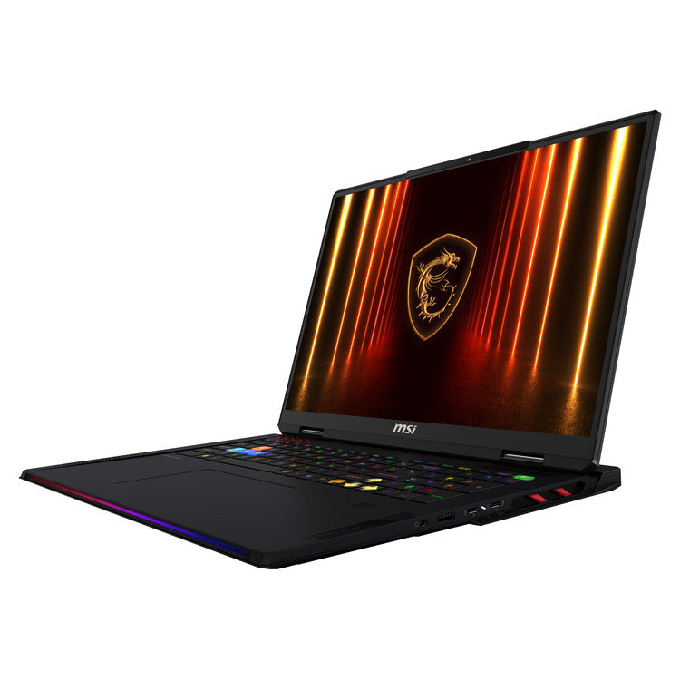 MSI Laptop Raider 18 HX AI A2XWIG 18'' 3840x2400 MiniLED 120Hz/U9- 285HX/64GB/2x2TB SSD NVMe PCIe/NVidia GeForce RTX 5080 16GB/Win 11 Pro/2Y/Core Black