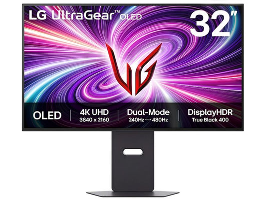 Monitor LG Ultra Gear 32GS95UV 31.5'' 4K Oled 240Hz 0.03ms, HDMI, DisplayPort, USB, Speakers, Tilt,Height Adjustable, Swivel, Pivot, DisplayHDR True Black 400, 3Y — 32GS95UV-B