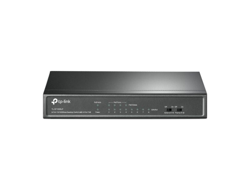 Tp-Link 8-Port 10/100Mbps Desktop Switch with 4-Port PoE (TL-SF1008LP)