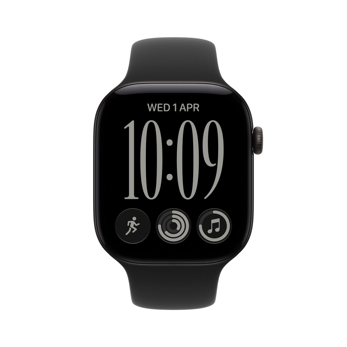 Οθόνη, 42mm GPS + Cellular Black Aluminum Sport Band Black