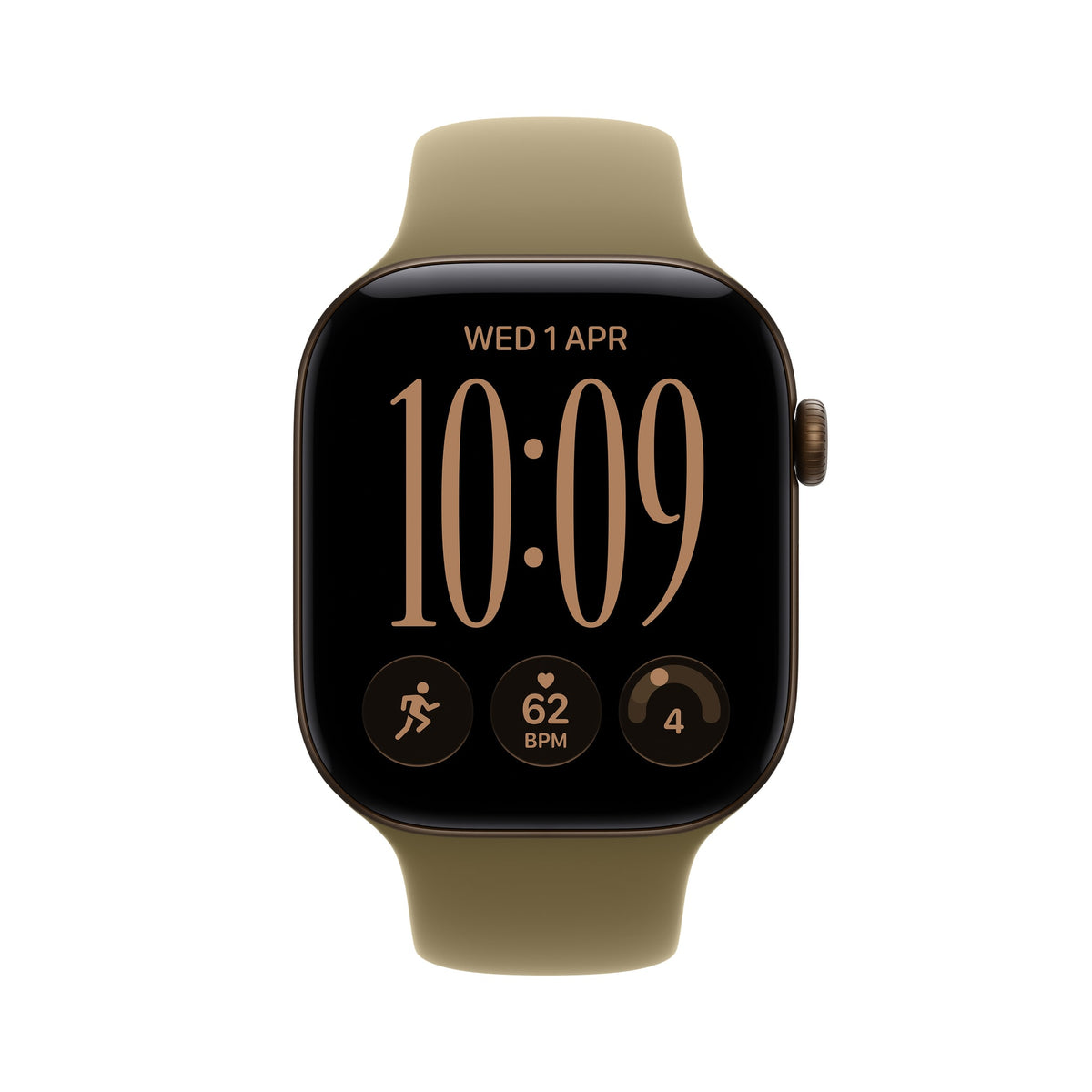 Οθόνη, 42mm GPS + Cellular Dark Bronze Aluminum Sport Band Olive
