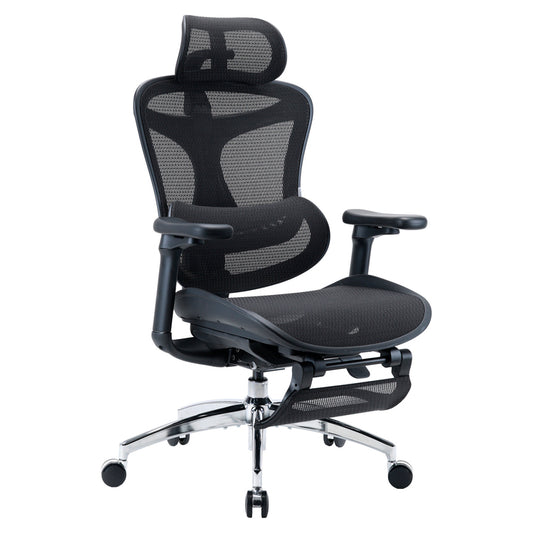 SIHOO ERGONOMIC CHAIR DORO C300 BLACK with Footrest