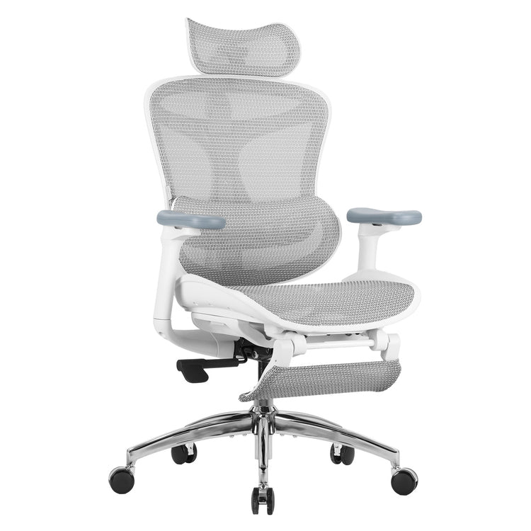 SIHOO ERGONOMIC CHAIR DORO C300 OFF WHITE with Footrest