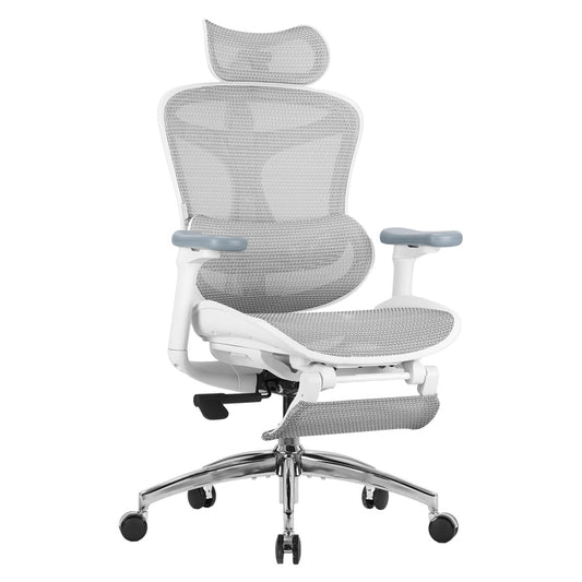 SIHOO ERGONOMIC CHAIR DORO C300 OFF WHITE with Footrest