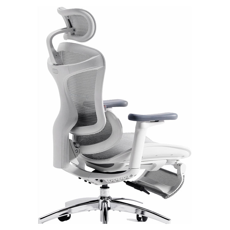 SIHOO ERGONOMIC CHAIR DORO C300 OFF WHITE with Footrest