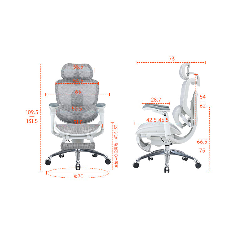 SIHOO ERGONOMIC CHAIR DORO C300 PRO V2 OFF WHITE with Footrest