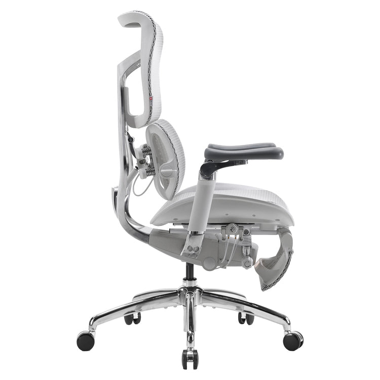 SIHOO ERGONOMIC CHAIR DORO S300 OFF WHITE with Footrest