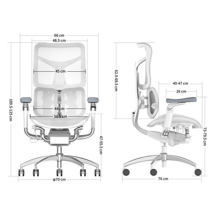 SIHOO ERGONOMIC CHAIR DORO S300 OFF WHITE with Footrest