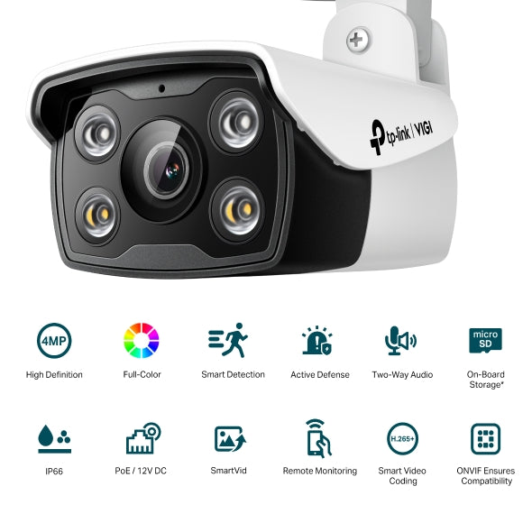 TP-LINK IP CAMERA VIGI C340(2.8mm) 4MP OUTDOOR