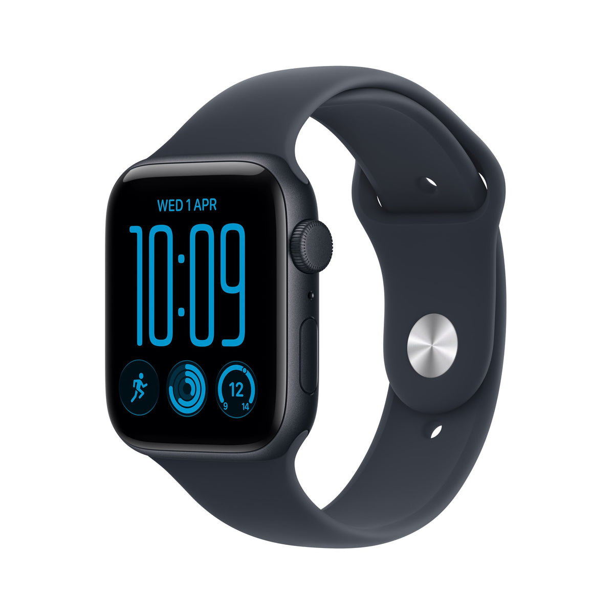 Μπροστινή όψη με λουράκι, 40mm GPS Midnight Aluminum Sport Band Navy Blue
