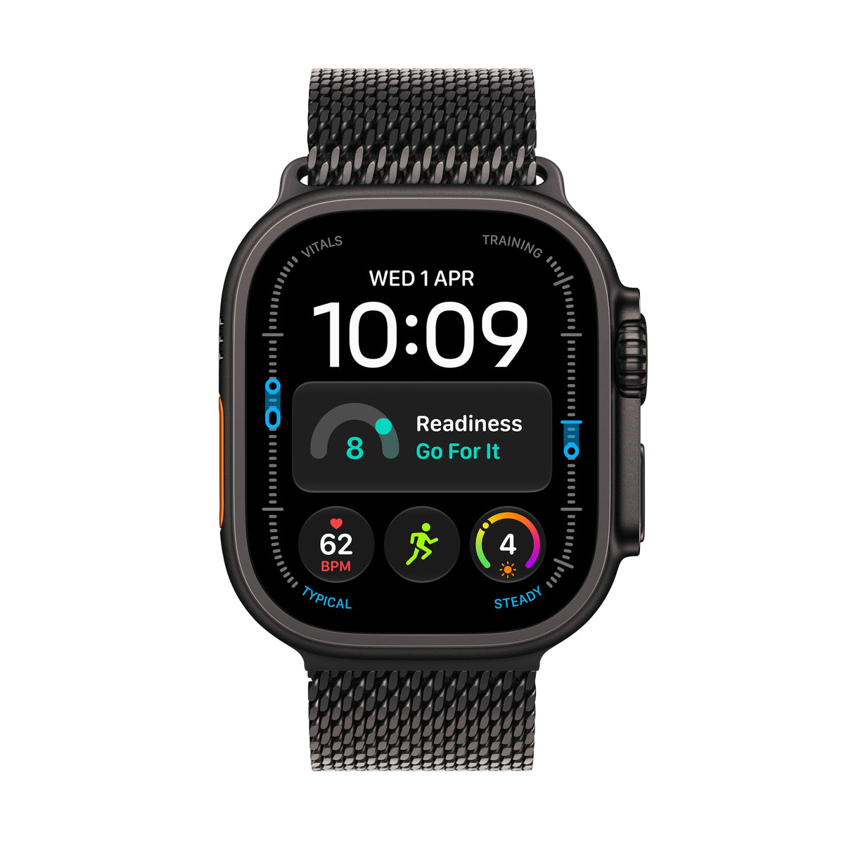 Οθόνη, 49mm GPS + Cellular Black Titanium Milanese Loop Black