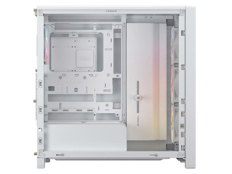 CORSAIR Case 4000D FRAME LCD ARGB (Mid-Tower, TG, White) — PN CC- 9011327-WW