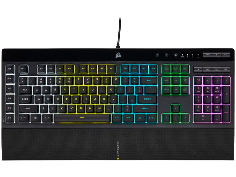 Corsair Wired Gaming Keyboard K55 PRO RGB — GR Layout — Black — CH- 9226765-GR2