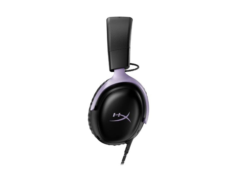 HyperX Cloud III Over Ear Wired Gaming Headset Black/Lavender — DF7F0AA
