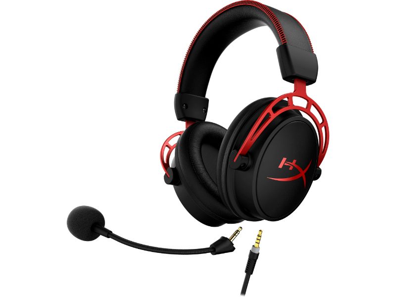 HyperX Cloud Alpha Over Ear Wired Gaming Headset Black/Red — 4P5L1AM