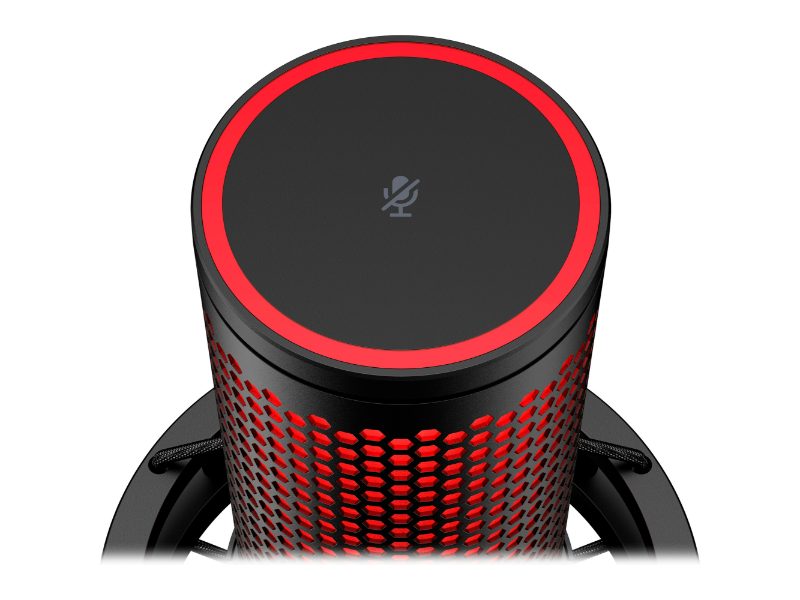 HyperX QuadCast 2 USB Microphone — Red Lighting — Black — 872V1AA