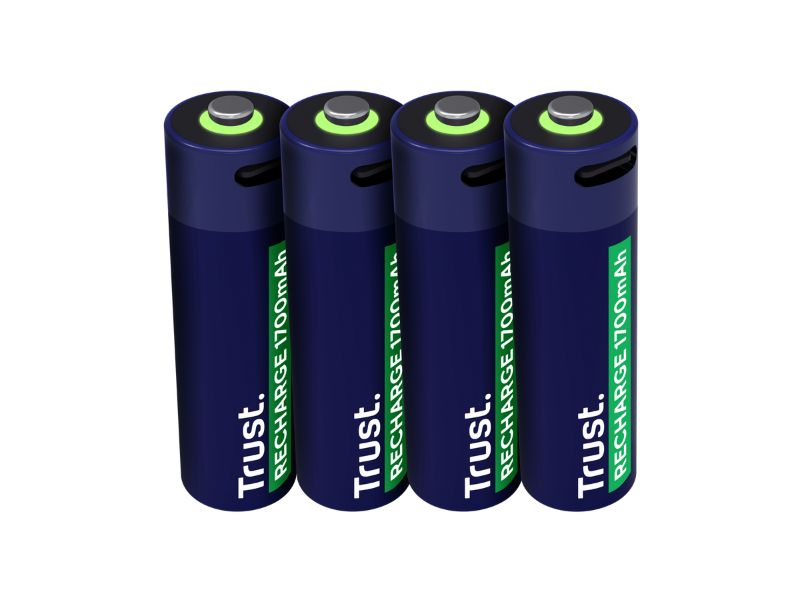 USB-C RECHARGEABLE BATTERIES 4P — AA