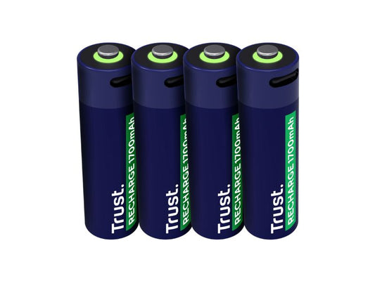 USB-C RECHARGEABLE BATTERIES 4P — AA