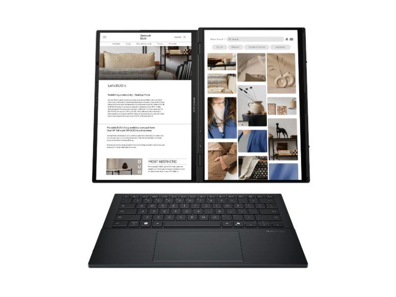 Laptop Asus Zenbook Duo 14'' OLED / ARL H Core Ultra 7/ 32GB /1TB SSD/ Intel Arc Graphics/ Windows 11 Pro/ Touch/ 2Y 90NB14X1-M00A30