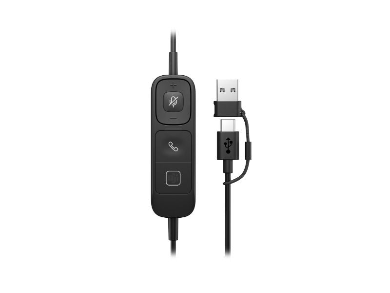 HP Poly Mission 420 Stereo USB Wired Headset — D14Z3AA