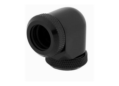 Corsair OD Fitting Pipe Hydro X Series XF Hardline 90° Twin Pack — Black — CX-9052022-WW