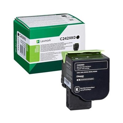 Toner Lexmark C242XK0 High Cap Black 6K