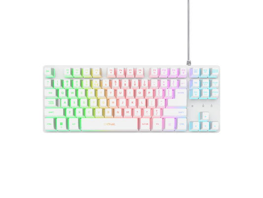 Trust GXT833W Thado TKL Keyboard White — 25894