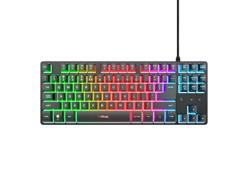 TRUST GXT833 THADO TKL KEYBOARD BLK US