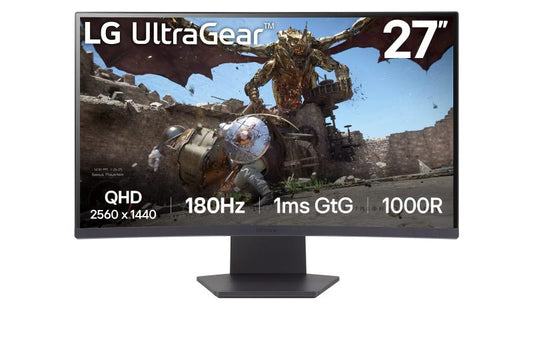 Monitor LG Ultra Gear 27GS60QC 27'' 2k QHD VA 180Hz 1ms , HDR, HDMI, DisplayPort, 3Y — 27GS60QC-B