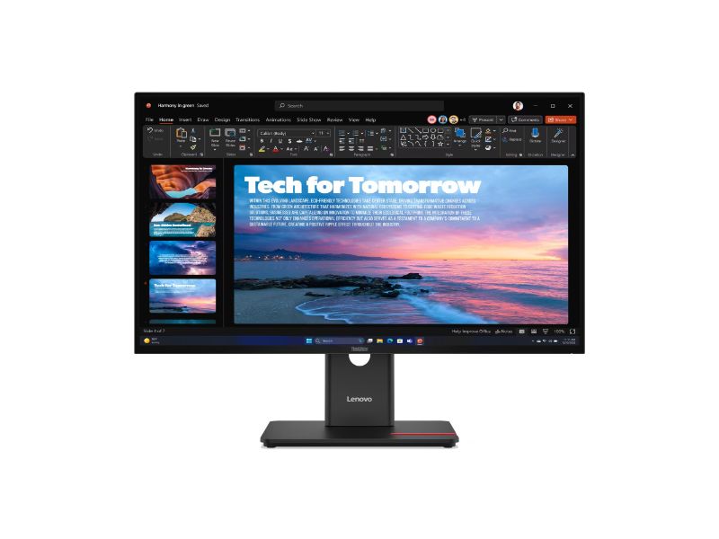 Monitor Lenovo ThinkVision T27QD-40 27'' QHD IPS/HDMI/USB-A/ USB- C/Ethernet/ Speakers/3Y Warranty 64AAGAT2EU