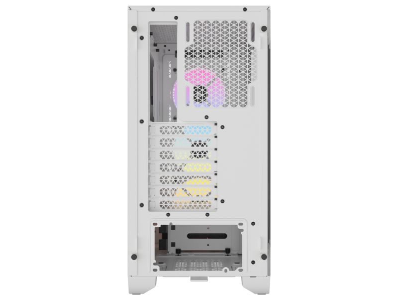 Corsair Mid Tower ATX Case 3000D RGB Airflow Windowed Tempered Glass — White — CC-9011256-WW