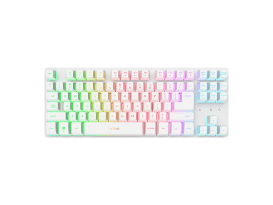 Gaming Keyboard Trust GXT831W Thado TKL White US — 26083