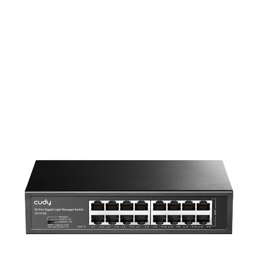 CUDY Switch GS1016E 16-Port Gigabit Light Managed