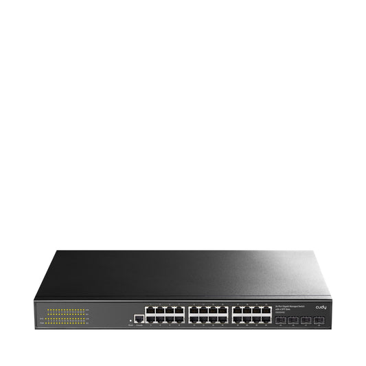 CUDY Switch GS2024S2 24-GbE 4-SFP L2 Managed Gigabit