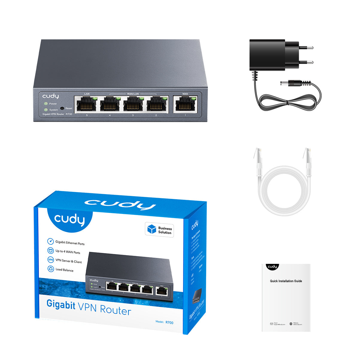 CUDY VPN Router R700 Multi-WAN Gigabit