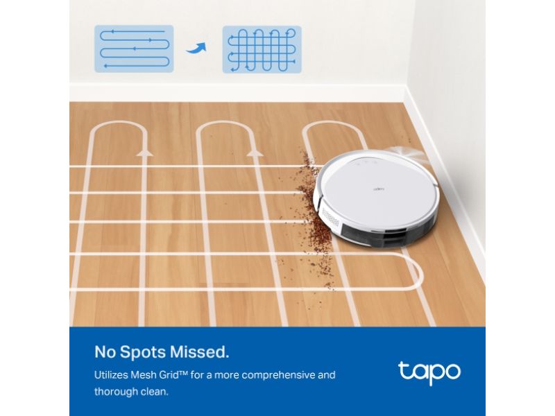 TAPO WHITE 5300Pa Suction MagSlim™ LiDAR Navigation Robot Vacuum and Mop