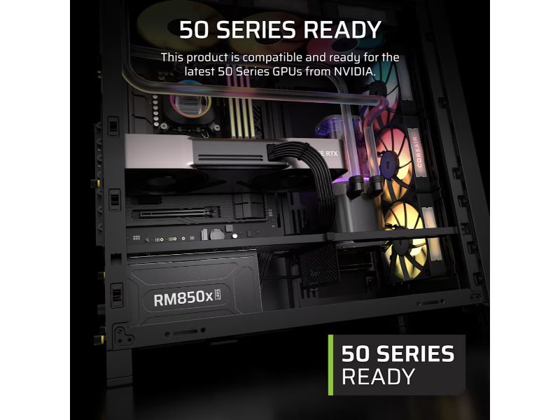 CORSAIR PSU RM850x Shift (Cybenetics Gold, Fully Modular)