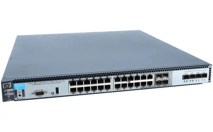 Refurbished | SWITCH ETH 24P 1GBE + 4×SFP+ 10GBE HP 6600-24G-4XG (J9264A) L3 MANAGED J9264A