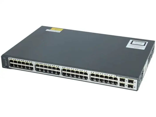 Refurbished | SWITCH ETH 48P 100MB 4x1GBE SFP CISCO CATALYST 3750 v02 POE+ 370W WS-C3750V2-48PS-S