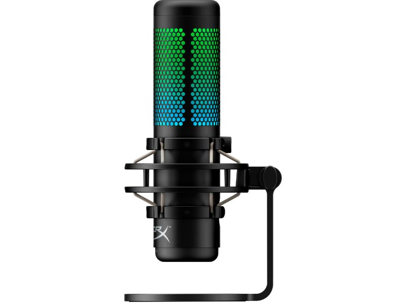 HyperX QuadCast S USB Microphone — RGB Lighting — Black/Grey — 4P5P7AA