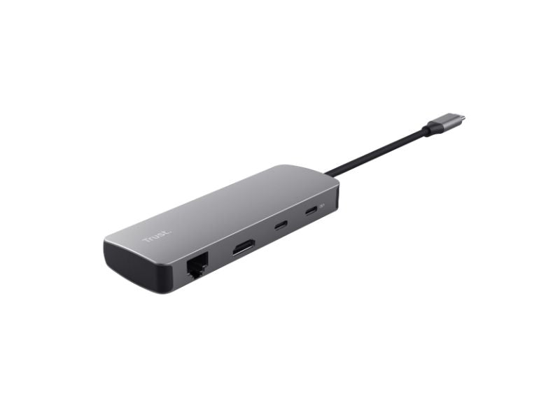 Trust adapter USB-C DALYX 8-IN-1 / 2 C — 2 USB — 1 HDMI — 1 Ether. 1 Reader 25672