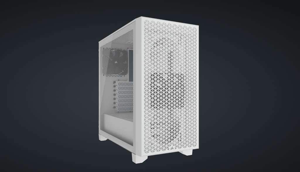 CASE CORSAIR 3000D Airflow TG Mid WHITE